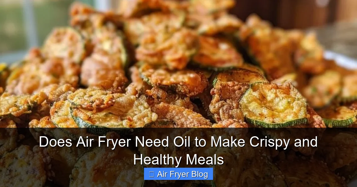 Does Air Fryer Need Oil to Make Crispy and Healthy Meals