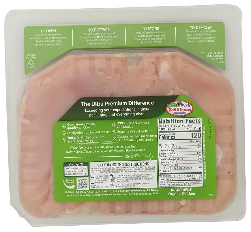 Whole Foods Market Organic Boneless Skinless Chicken Breast, Air Chill