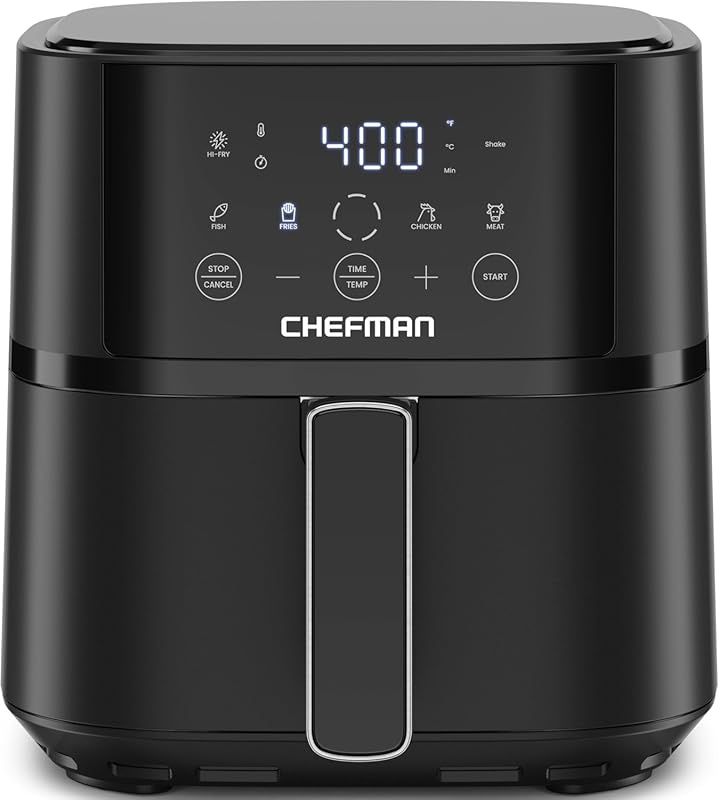 Chefman 4 Qt Compact Air Fryer with Hi-Fry Technology, Touchscreen Con