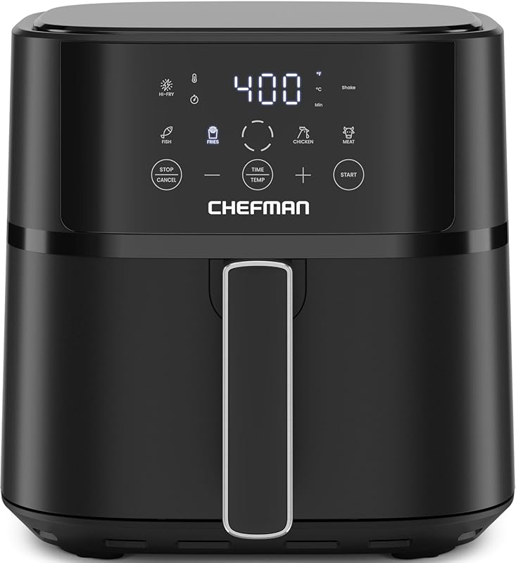Chefman 6QT Compact Air Fryer with Hi-Fry Technology, Touchscreen Cont