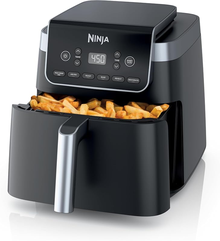 Ninja XL 6.5 Qt MaxCrisp Air Fryer, 6-in-1 Functions, 450°F Max Temp,