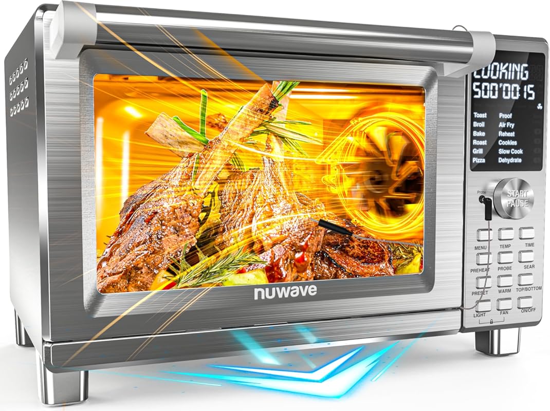 Nuwave Bravo XL Pro 30QT Air Fryer Toaster Oven with Ultra-Fast Convec