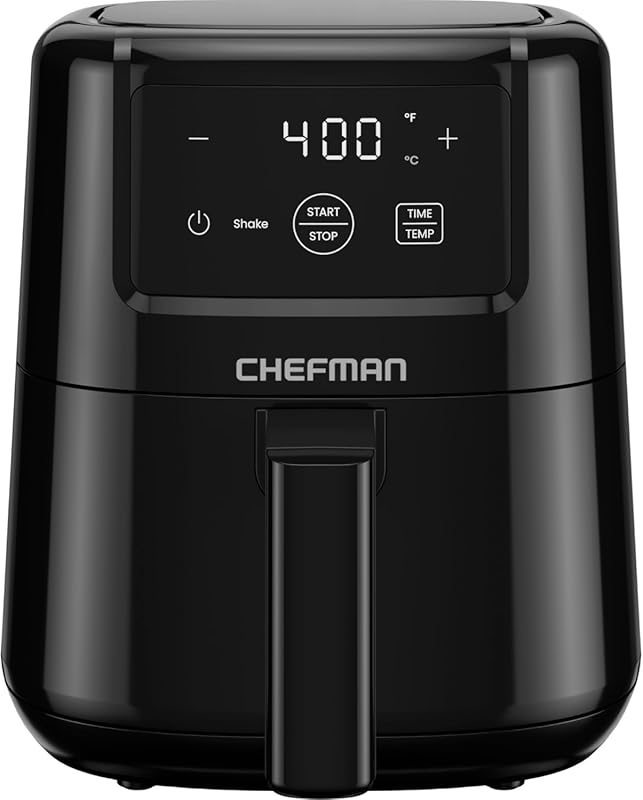 CHEFMAN 2 Qt Mini Digital Air Fryer, Space-Saving Compact Design with 