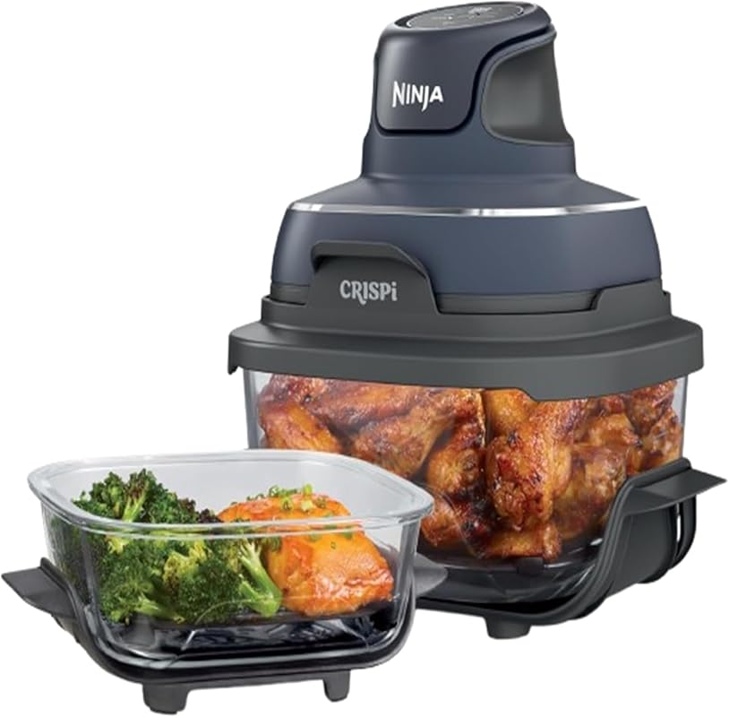 Ninja Crispi 4-in-1 Glass Air Fryer with 450°F Max, Non-Toxic, 4QT & 6