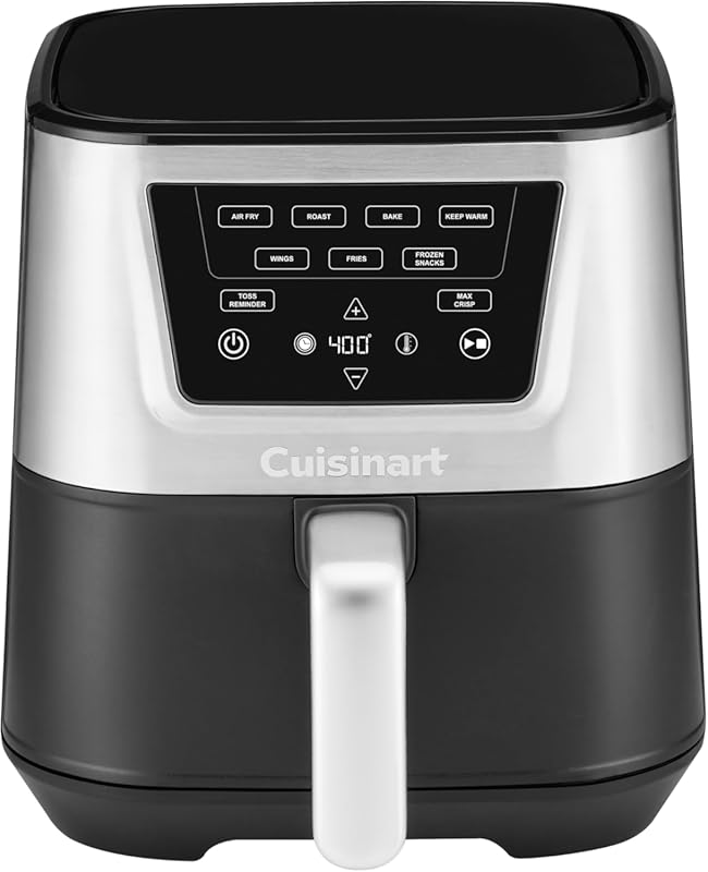Cuisinart 6 QT Air Fryer with Large Basket, 4 Cooking Functions, 3 Pre