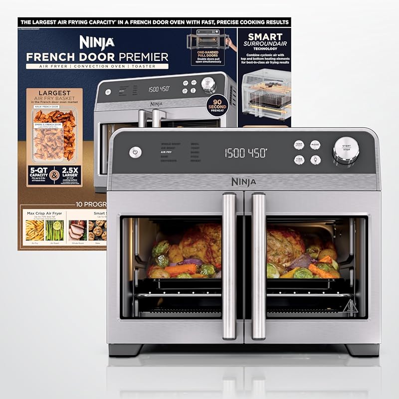 Ninja French Door Premier 20.3QT Air Fry Oven with 10-in-1 Functions, 