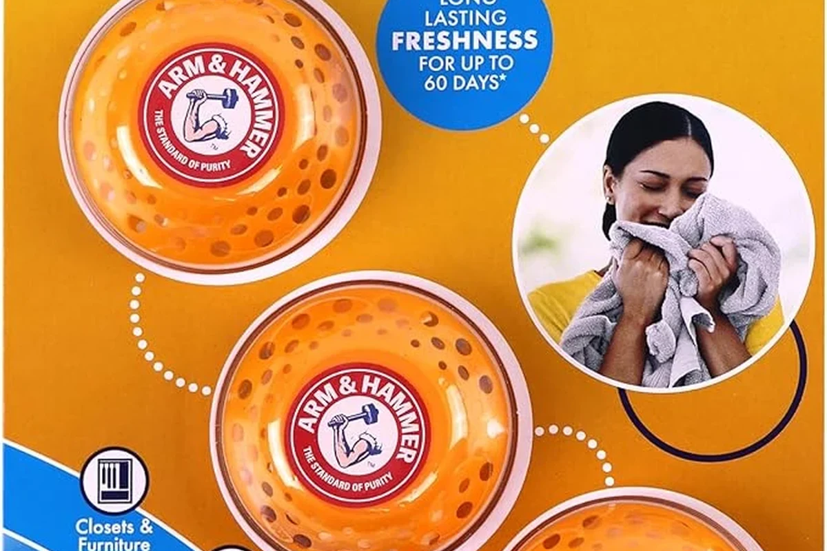 Baking soda in a shallow bowl used to neutralize odors in a kitchen