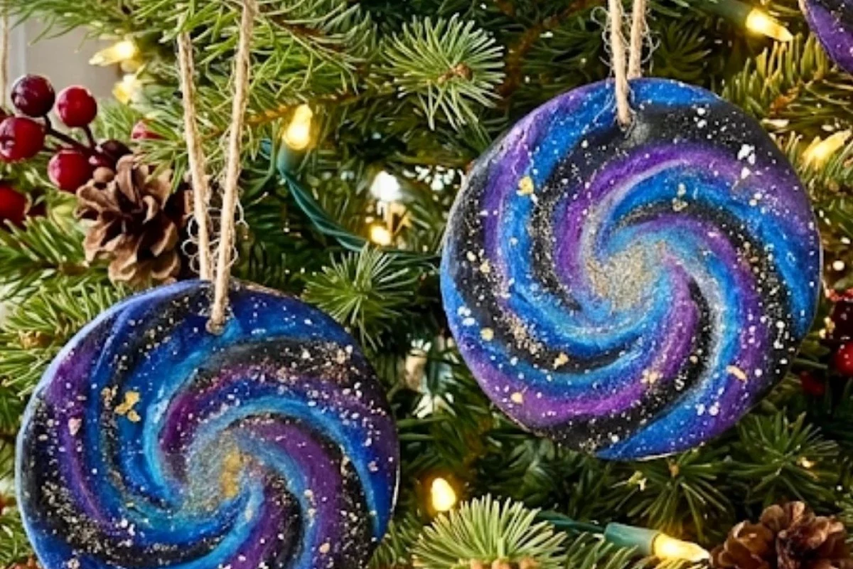 Baking Soda Galaxy Ornaments for a Magical DIY Craft
