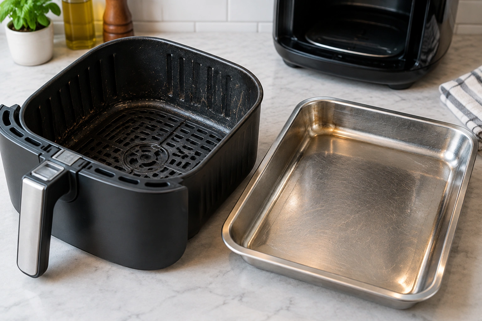 Air fryer basket and coating safety concerns