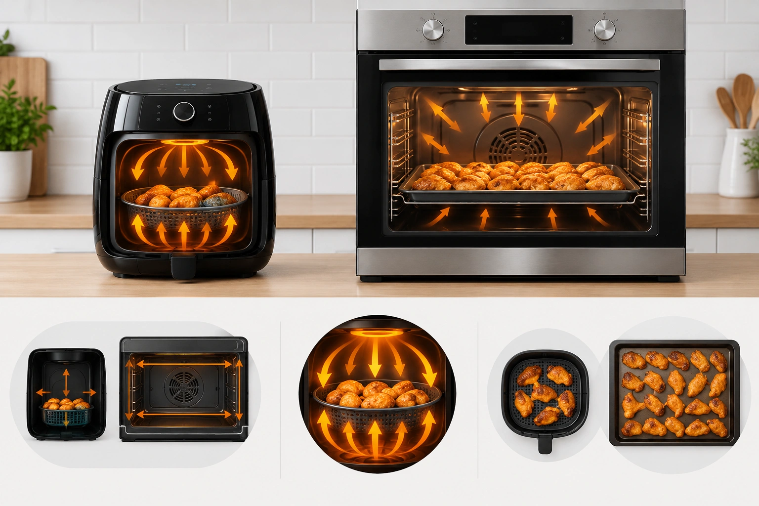Air fryer baking compared with conventional oven baking