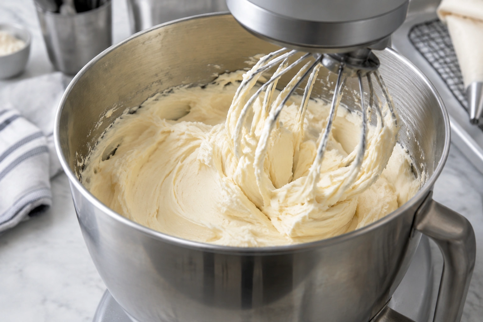 Mixer rewhipping thawed buttercream